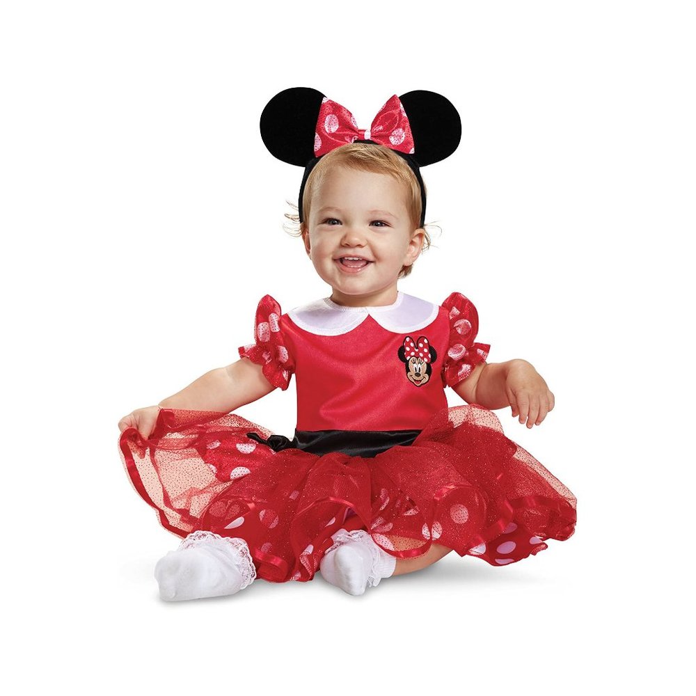 Red Mickey Mouse Minnie Mouse Costume for Infants